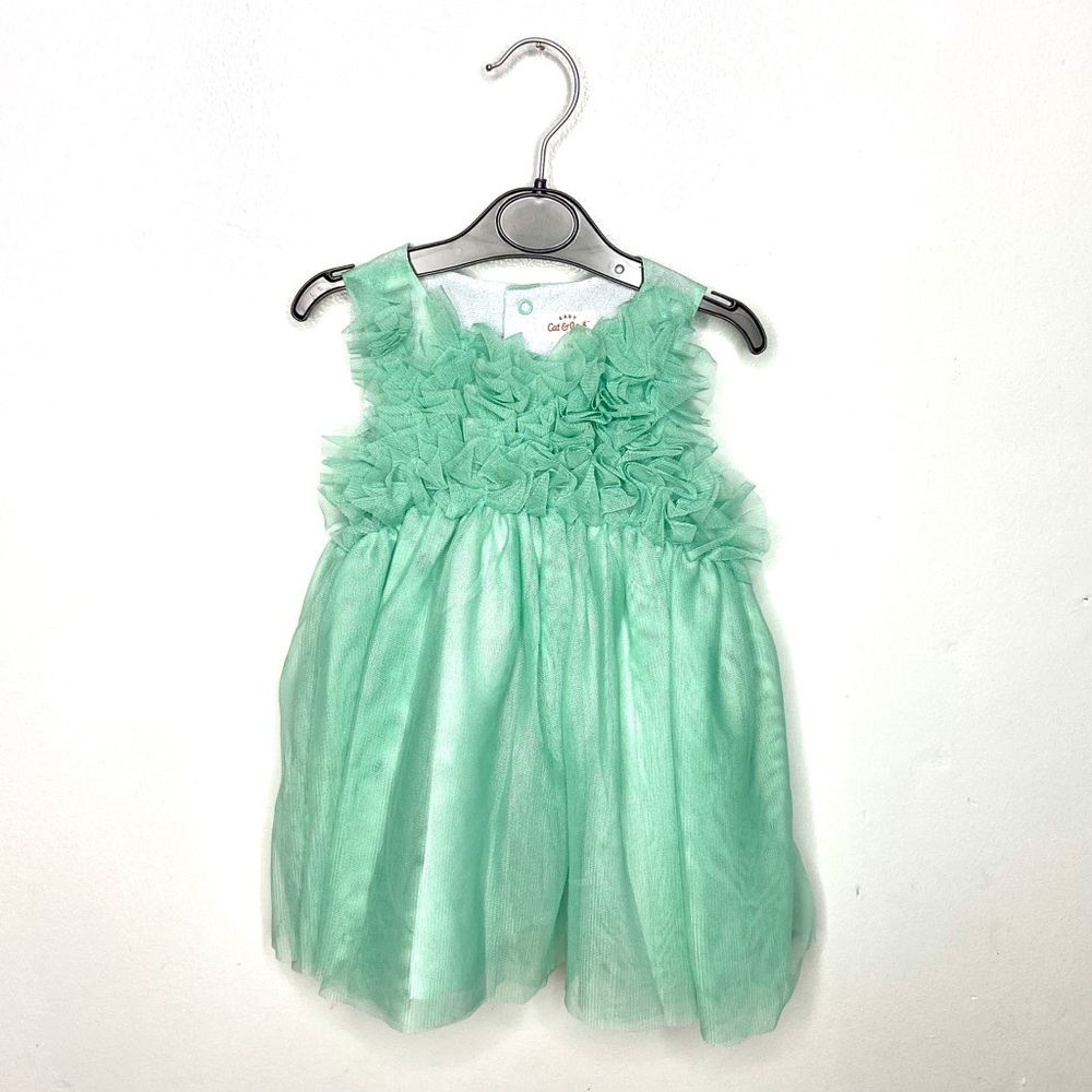🌸SALE🌸 CAT & JACK ruffled mint green dress